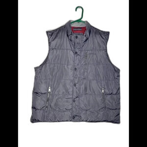 Men’s Orvis vest gray duck down zip up size extra large